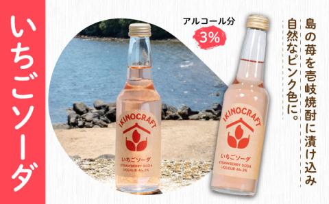 【IKINOCRAFT】いちごソーダ・ゆずソーダ・島ボール・樽ボール 計4本（各1本）ケース入 《壱岐市》【壱岐の蔵酒造】 酒 お酒 焼酎 麦焼酎 むぎ焼酎 [JBK031] 10000