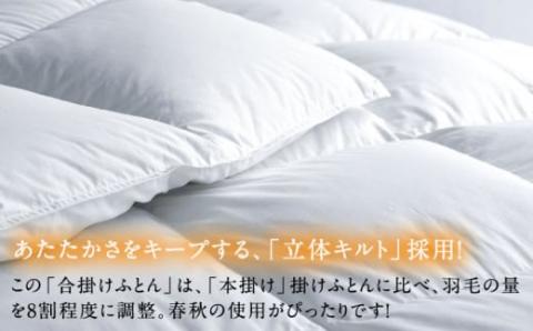 【クイーン】羽毛布団 合掛け マザーグースダウン93％（無地・ホワイト）《壱岐市》【富士新幸九州】[JDH031] ロイヤルゴールドラベル 布団 ふとん 羽毛ふとん 合掛 羽毛 ダウン 綿100％ クイーン 230000 230000円