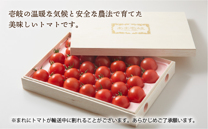 ミディトマト 約1kg 30粒 高級贈答用「あま壱岐」（桐箱小）  《壱岐市》【壱岐の潮風】[JAE003] 野菜 ギフト プレゼント 贈り物 化粧箱 18000 18000円