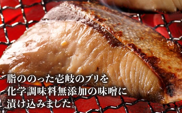 【全2回定期便】ブリ味噌漬《壱岐市》【若宮水産】?ブリ ぶり 味噌漬 味噌漬け 定期便 [JAH081]