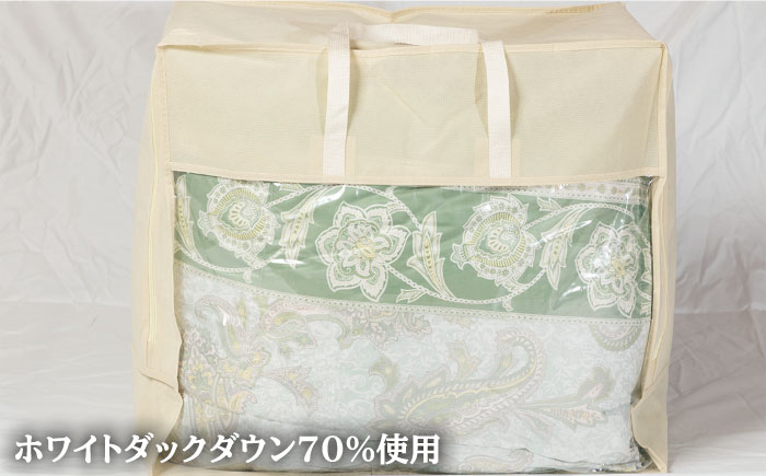 【ニューゴールドラベル】羽毛布団 【ダブル】 ホワイトダックダウン70%使用 長崎県壱岐産【壱岐工芸】 [JCD017] 羽毛掛け布団 ふとん 本掛け 布団 127000 127000円