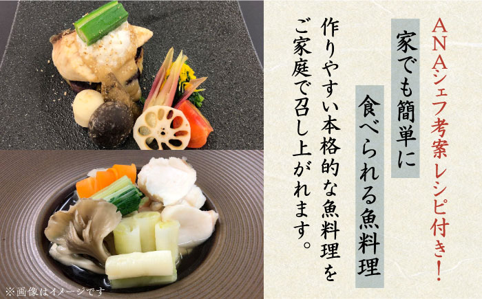 【ANA限定】ヒラマサ、クエ 1人前 壱岐玄海船団丸の魚（切り身）セット・食べ比べ ～ANAシェフ和食レシピ付き～ [JFC005]