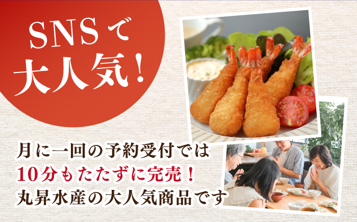 【年内発送】丸昇水産のおっきなエビフライ　6本×2パック《壱岐市》【丸昇水産】 冷凍 冷凍配送 揚げ物 エビフライ ギフト 贈り物 取り寄せ 揚げるだけ [JFZ001] 加工品