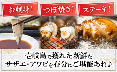 アワビ サザエ 計1.3kg セット 《壱岐市》【マルショウ水産】[JBB001] 38000 38000円