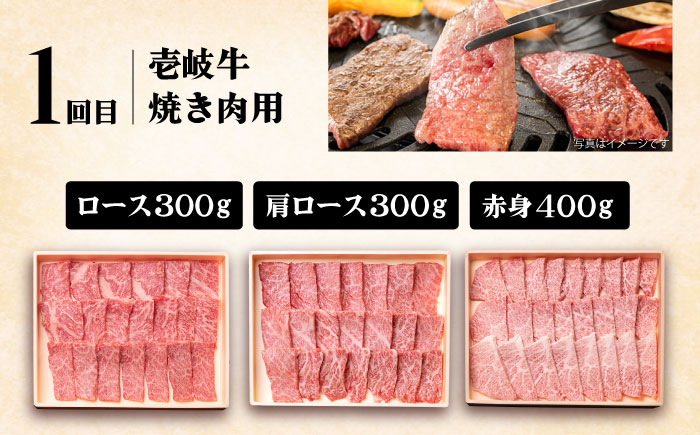 【全3回定期便】 《A4～A5ランク》壱岐牛 満足定期便 《壱岐市》【壱岐市農業協同組合】 [JBO080]