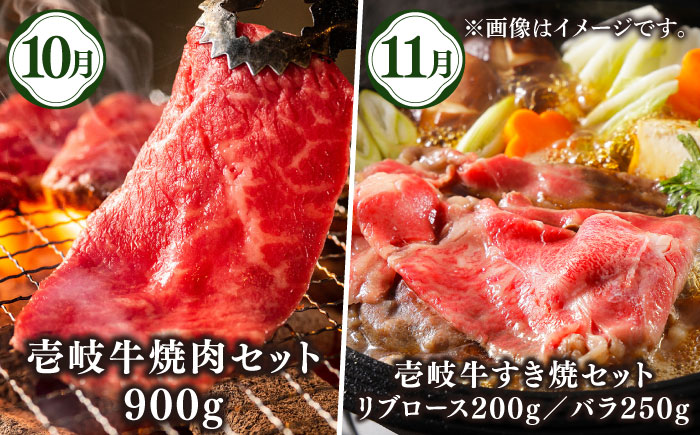 【先行予約】【全6回定期便】壱岐牛・壱岐産野菜定期便【2025年10月下旬以降順次発送】《壱岐市》【壱岐市農業協同組合】壱岐牛 すき焼き ステーキ 焼肉 [JBO161]