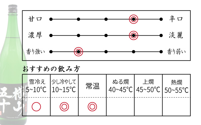 日本酒 純米大吟醸 横山五十 黒火入れ 1800ml 《壱岐市》【天下御免】[JDB028] フルーティーお酒 飲み比べ 18000 18000円 のし ギフト