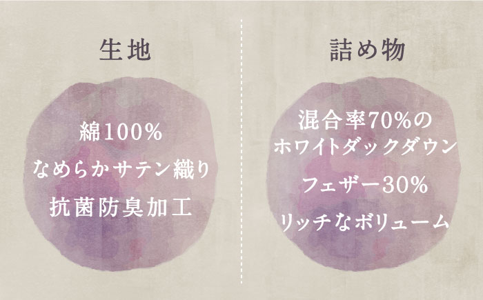 ダウンピロー リュクス 枕 羽毛 まくら ホワイトダウン70％ 無地 ホワイト《壱岐市》【富士新幸九州】 [JDH065]
