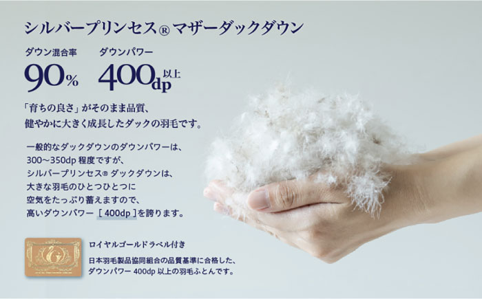 【訳あり】【クイーン】羽毛布団 本掛け シルバープリンセスダックダウン90%（色・柄おまかせ）《壱岐市》【富士新幸九州】 [JDH102] 羽毛 布団 ふとん 掛け布団 ダウン 寝具 訳アリ ワケあり クイーン 140000 140000円