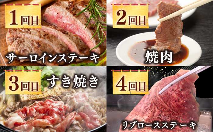 【全12回定期便】《100万》 壱岐牛 ギュギュギュ 定期便 （弐）《壱岐市》 肉 ステーキ 焼肉 しゃぶしゃぶ すき焼き 赤身 [JZX011]