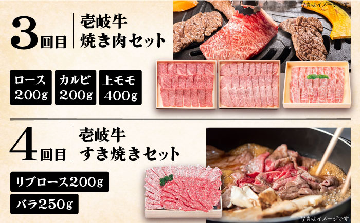 【全6回定期便】 《A4～A5ランク》壱岐牛 満足定期便《壱岐市》【壱岐市農業協同組合】 [JBO081]