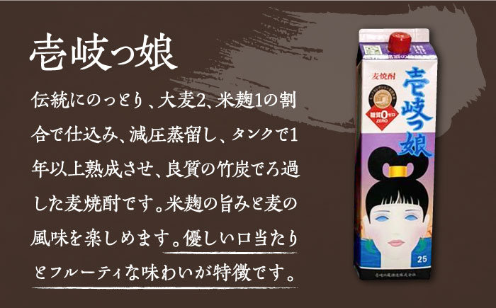 【全2回定期便】至高 麦焼酎 4種 飲み比べ セット 紙パック 25度 1800ml×4本《壱岐市》【下久商店株式会社】 酒 焼酎 むぎ焼酎 壱岐の島 壱岐の島 [JBZ074]