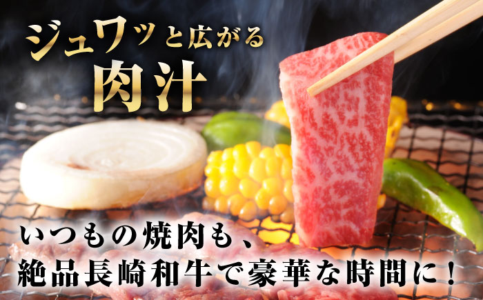 【全12回定期便】【A4～A5ランク】長崎和牛 焼肉用 モモ・上カルビ 総計900g《壱岐市》【野中精肉店】 牛 牛肉 和牛 赤身 焼肉 焼き肉 カルビ BBQ バーベキュー 食べ比べ ギフト 贈答用 冷凍配送 A4 A5 [JGC042]
