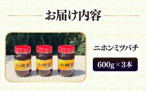 和蜂蜜（ニホンミツバチ） 600g×3本 《壱岐市》【和蜂ファーム壱岐】[JDP006] ハチミツ 蜂蜜 はちみつ 日本ミツバチ 84000 84000円