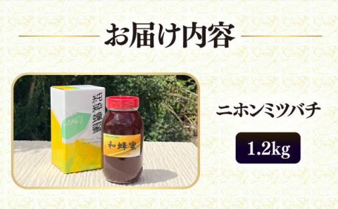 【年内発送】和蜂蜜（ニホンミツバチ） 1.2kg 《壱岐市》【和蜂ファーム壱岐】[JDP007] ハチミツ 蜂蜜 はちみつ 日本ミツバチ 69000 69000円