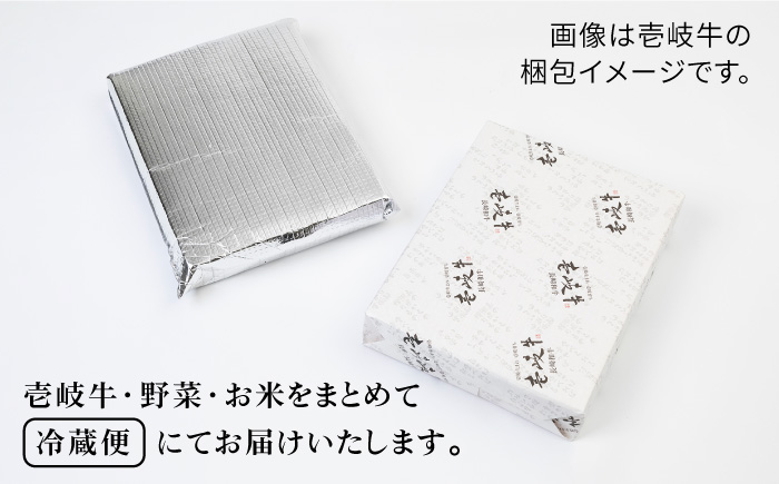 《A4～A5ランク》壱岐牛バラ焼肉・壱岐産米・野菜セット (バラ200g/米5kg/野菜5品)[JBO040]