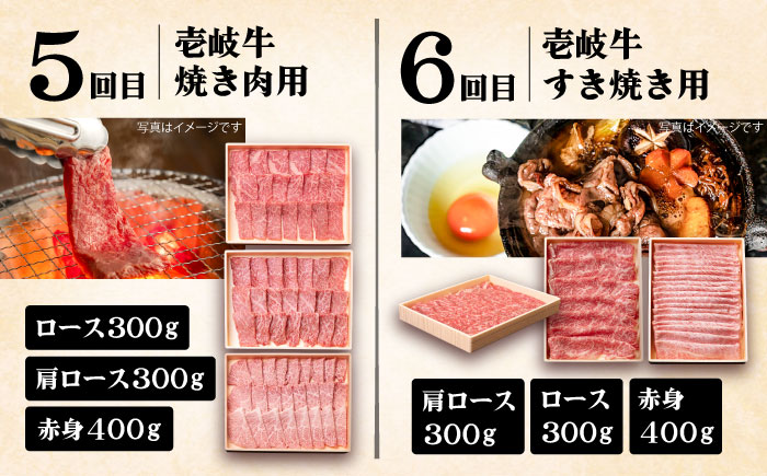 【全6回定期便】 《A4～A5ランク》壱岐牛 満足定期便《壱岐市》【壱岐市農業協同組合】 [JBO081]