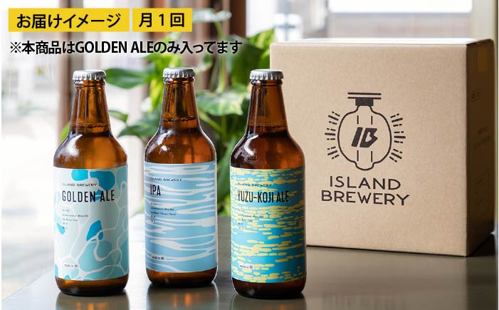 【全3回 定期便 】クラフトビール 地ビール GOLDEN ALE 6本 【ISLAND BREWERY】 《 壱岐市 》[JED009] 51000 51000円