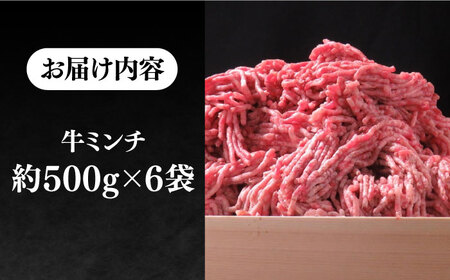 壱岐牛 A5ランク 牛ミンチ 約500g×6 《壱岐市》【KRAZY MEAT】 [JER042] 小分け ミンチ 3kg 挽き肉 ひき肉 牛肉 赤身 36000 36000円 その他・加工品
