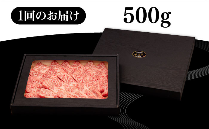 【全3回定期便】 壱岐牛 焼肉用 バラ（カルビ）500g《壱岐市》【株式会社イチヤマ】 肉 牛肉 焼肉 バラ カルビ BBQ [JFE022] 90000 90000円
