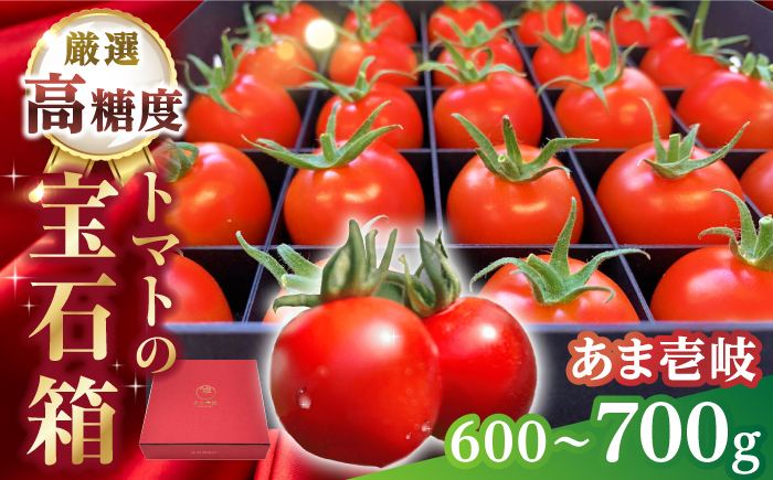 厳選!高糖度 あま壱岐 トマト 約600~700g 《壱岐市》【壱岐の潮風】 トマト 野菜 完熟 高糖度 ギフト プレゼント 贈り物 産地直送 常温配送 19000 19000円 [JAE010]