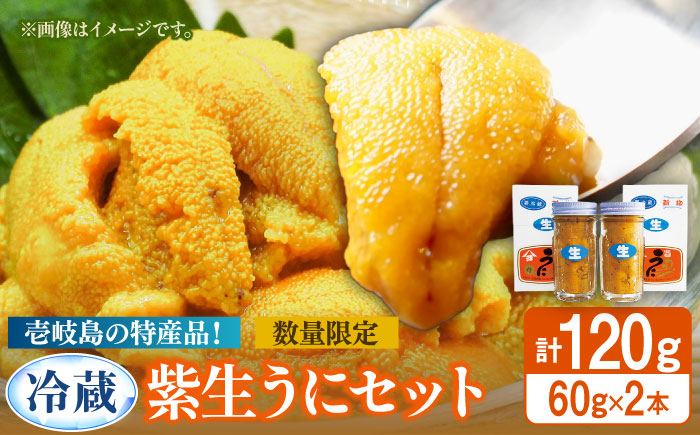 【先行予約】壱岐の生うに 60g×2本（冷蔵）【2026年5月以降順次発送】《壱岐市》【吉田商店】生ウニ 雲丹 紫うに ムラサキウニ 旬 30000円 30000 3万円 [JAK014]