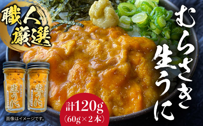 老舗の厳選 おさだの生うに 120g ( 60g × 2本 ) 《壱岐市》【長田商店】[JAO001]