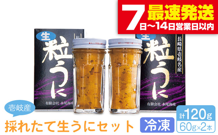 採れたて生うにセット 計120g 《壱岐市》【本尾海産】[JAR003] 26000 26000円 2万4千円