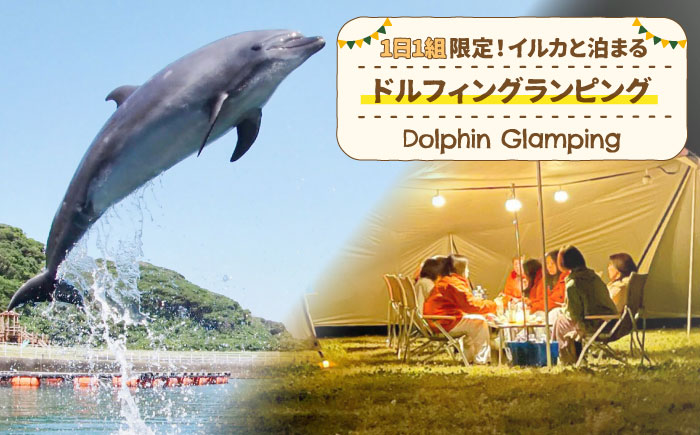 イルカに癒される極上の体験。１組限定！イルカと泊まるドルフィングランピング《壱岐市》【壱岐イルカパーク＆リゾート】 [JBF041]