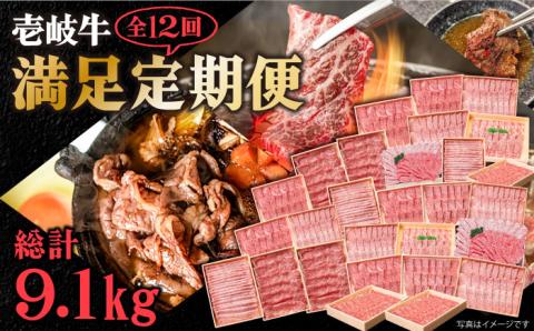 【全12回定期便】 《A4～A5ランク》壱岐牛 満足定期便 《壱岐市》【壱岐市農業協同組合】 [JBO082]