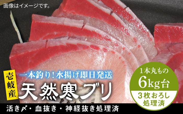 壱岐島産天然寒ブリ（6ｷﾛ台・3枚おろし） [JBS125]