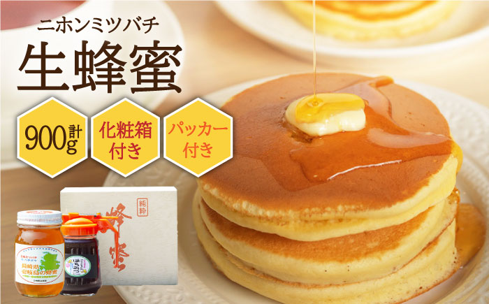 ニホンミツバチ 生蜂蜜 600g×1（パッカー300g・化粧箱付き） 《壱岐市》【憲ちゃんハチミツ】[JCL010] はちみつ 蜂蜜 日本蜜蜂 ギフト