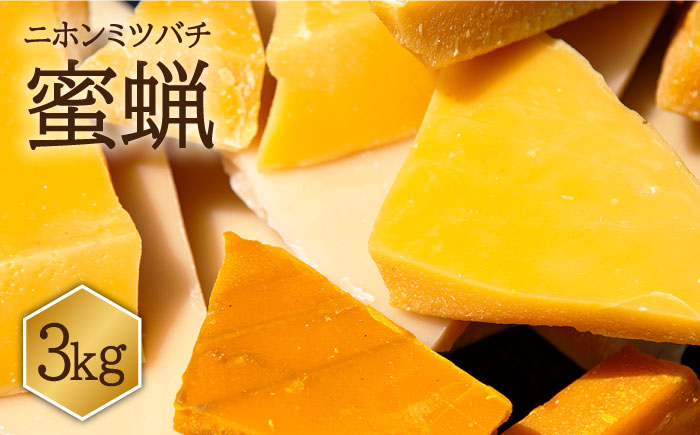 日本蜜蜂 ミツロウ 3kg 《壱岐市》【憲ちゃんハチミツ】[JCL015] 蝋燭 蜜蝋 ロウソク ろうそく 日本蜜蜂  ギフト プレゼント 贈り物 はちみつ 144000 144000円