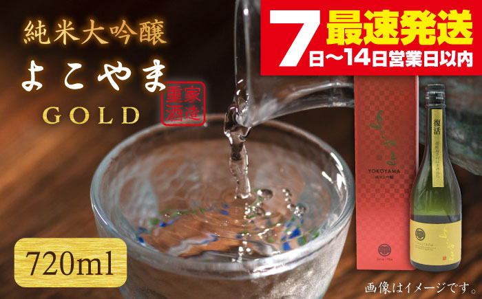日本酒 純米大吟醸 よこやまGOLD よこやまゴールド 横山蔵 重家酒造 16度 720ml 《壱岐市》【天下御免】[JDB047] 15000 15000円 のし ギフト