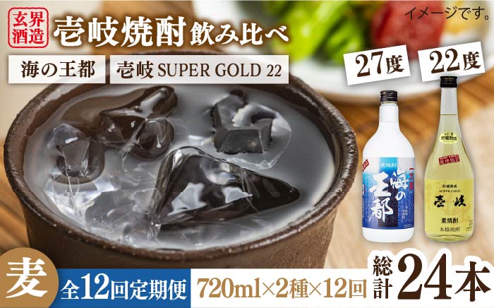 【全12回定期便】壱岐スーパーゴールド22度と海の王都のセット [JDB206]   200000 200000円 20万円