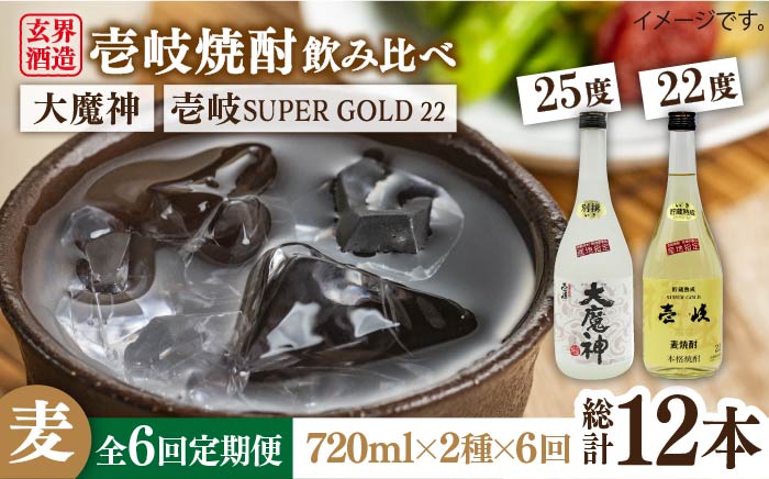【全6回定期便】壱岐スーパーゴールド22度と大魔神のセット [JDB208] 90000 90000円