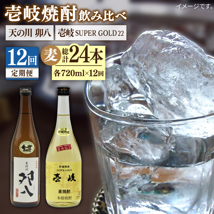 【全12回定期便】壱岐スーパーゴールド22度と 天の川 卯八 [JDB239] 168000 168000円