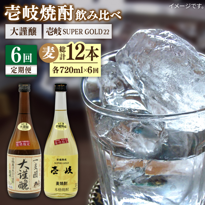 【全6回定期便】壱岐スーパーゴールド22度と合鴨農法米 大謹醸 [JDB241] 96000 96000円