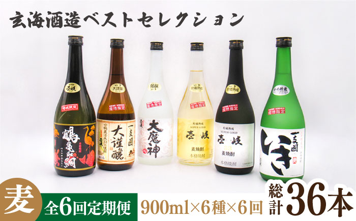 【全6回定期便】玄海酒造ベストセレクション 720ml 6本入りセット [JDB289]   200000 200000円 20万円