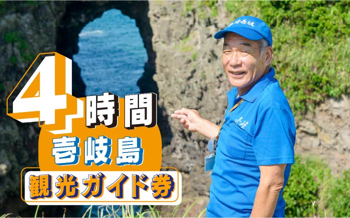 壱岐島内観光ガイド券（4時間程度） 《壱岐市》【島旅地元ガイド　中山忠治】[JDE003] 27000 27000円