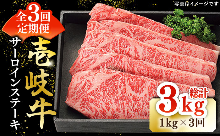 【全3回定期便】 特選 壱岐牛 サーロインステーキ 約200g×5枚《壱岐市》【太陽商事】[JDL085] 肉 牛肉 和牛 BBQ 贅沢 焼肉 サーロイン ステーキ 198000 198000円