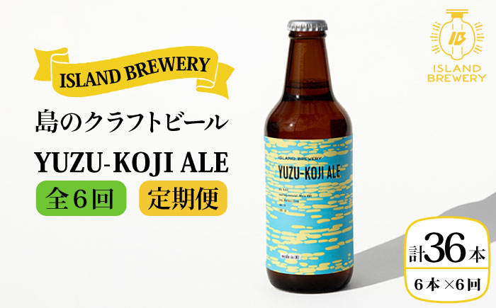 【全6回 定期便 】クラフトビール 地ビール  YUZU-KOJI ALE 6本 【ISLAND BREWERY】 《 壱岐市 》[JED016] 102000 102000円