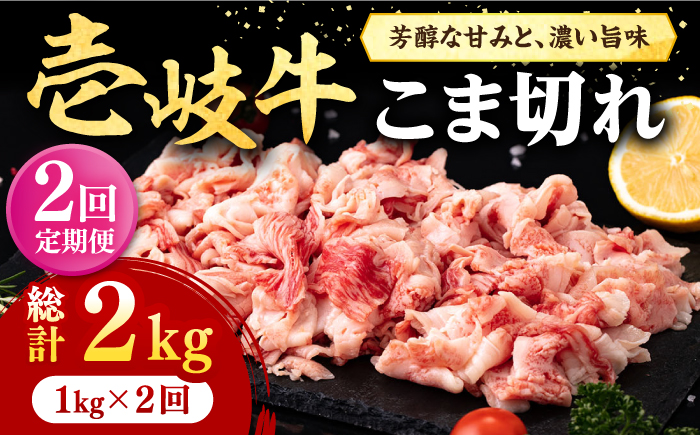【全2回定期便】 壱岐牛 こま切れ （バラ） 1kg《壱岐市》【株式会社イチヤマ】 肉 牛肉 細切れ 小間切れ BBQ 焼肉 [JFE121]