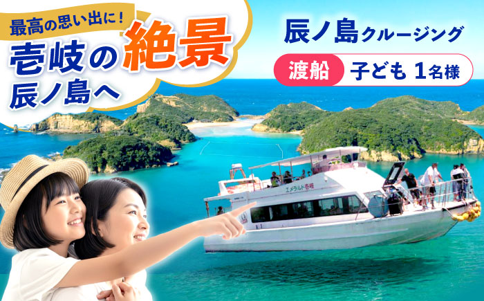 辰ノ島クルージング(辰ノ島渡船)子ども1名様分《壱岐市》【勝本町漁業協同組合】 [JFN004] 3000 3000円 3千円