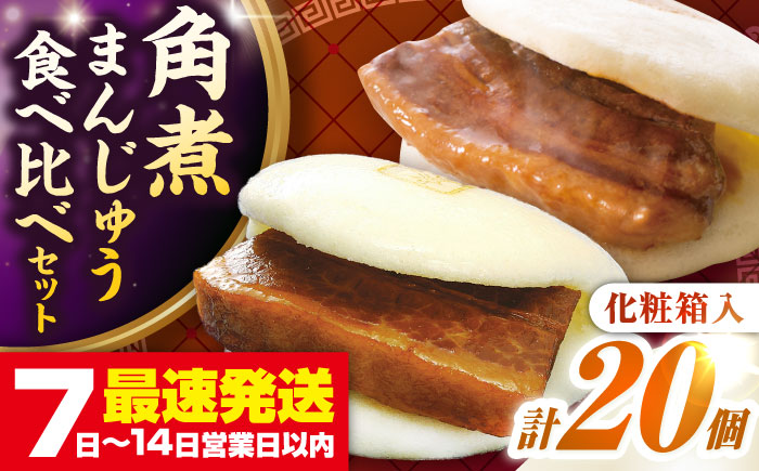 【お歳暮対象】【年内発送】長崎角煮まんじゅう10個(箱)・大とろ角煮まんじゅう10個(箱)《壱岐市》【岩崎本舗】冷凍 豚 豚角煮 角煮饅頭 簡単調理 お取り寄せ [JHA001]