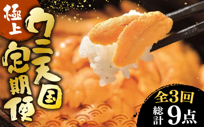 【全3回定期便】 極上 壱岐のウニ天国定期便 《壱岐市》 うに ウニ 雲丹 うに飯 生うに 贅沢 海鮮 [JZX001]   80000 80000円 8万円