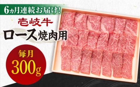 [全6回定期便][A4〜A5ランク]壱岐牛 ロース 300g(焼肉用)[JBO072] 肉 牛肉 ロース 焼肉 赤身 BBQ 120000 120000円