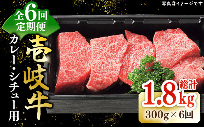 [全6回定期便] 特選 壱岐牛 すね肉 300g(カレー・シチュー用)[壱岐市][太陽商事][JDL080] 肉 牛肉 カレー シチュー 和牛 赤身 54000 54000円