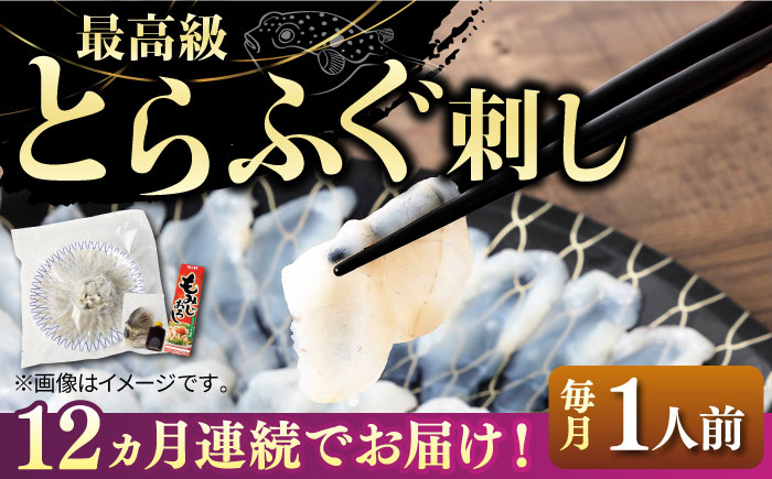 [全12回定期便]とらふぐ 刺身 (1人前) [JDT023] ふぐ フグ 河豚 とらふぐ トラフグ 刺身 刺し身 ふぐ刺し 177000 177000円