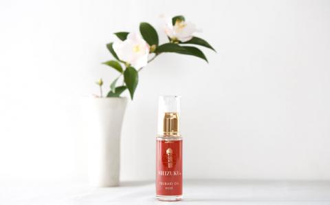 【べたつかない、高保湿】雫 椿オイル1本（ローズ）五島市/椿乃[PAM005]髪 顔 手足 保湿オイル